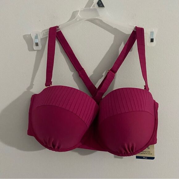 Terra & Sky Plus Size Underwire Bikini Top - Picture 1 of 4